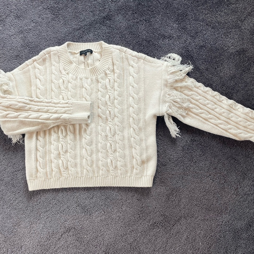 Cropped sweater.
